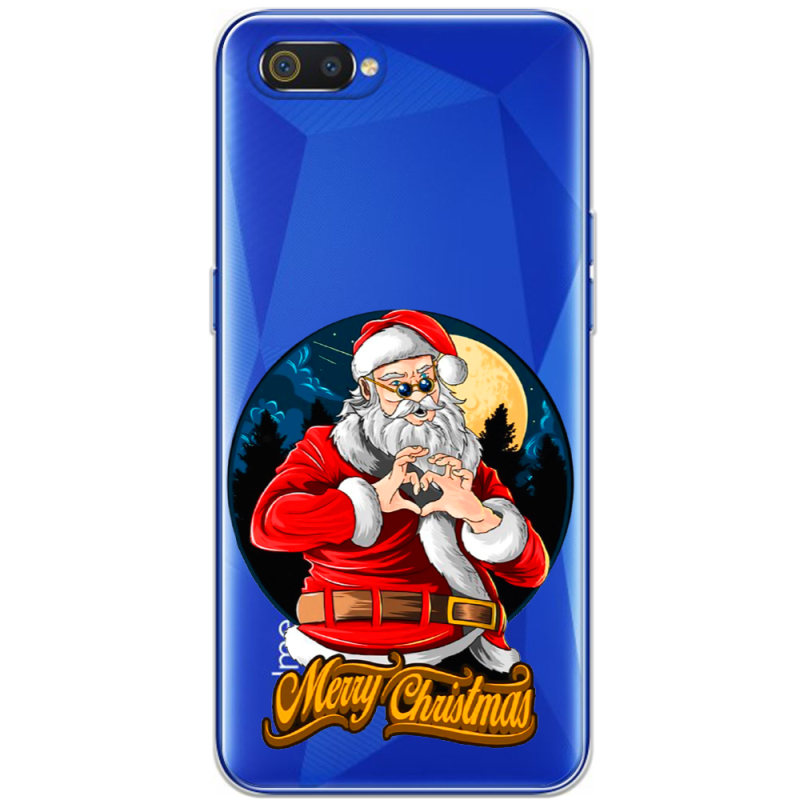 Прозрачный чехол BoxFace Realme C2 Cool Santa