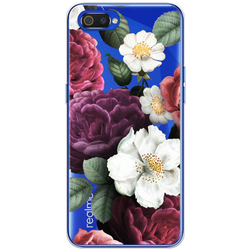 Прозрачный чехол BoxFace Realme C2 Floral Dark Dreams