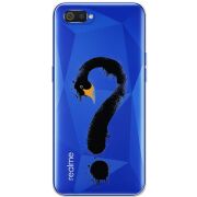 Прозрачный чехол BoxFace Realme C2 Swan question