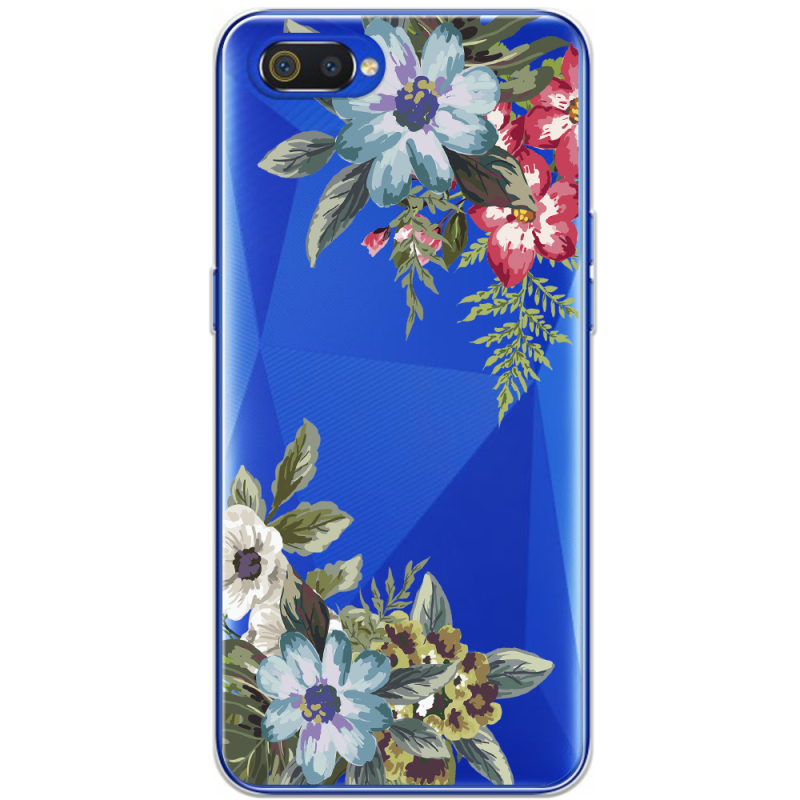 Прозрачный чехол BoxFace Realme C2 Floral