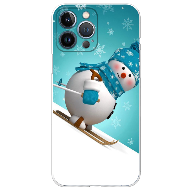 Чехол BoxFace Apple iPhone 13 Pro Max Skier Snowman