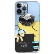 Прозрачный чехол BoxFace Apple iPhone 13 Pro Max Fashion Pug