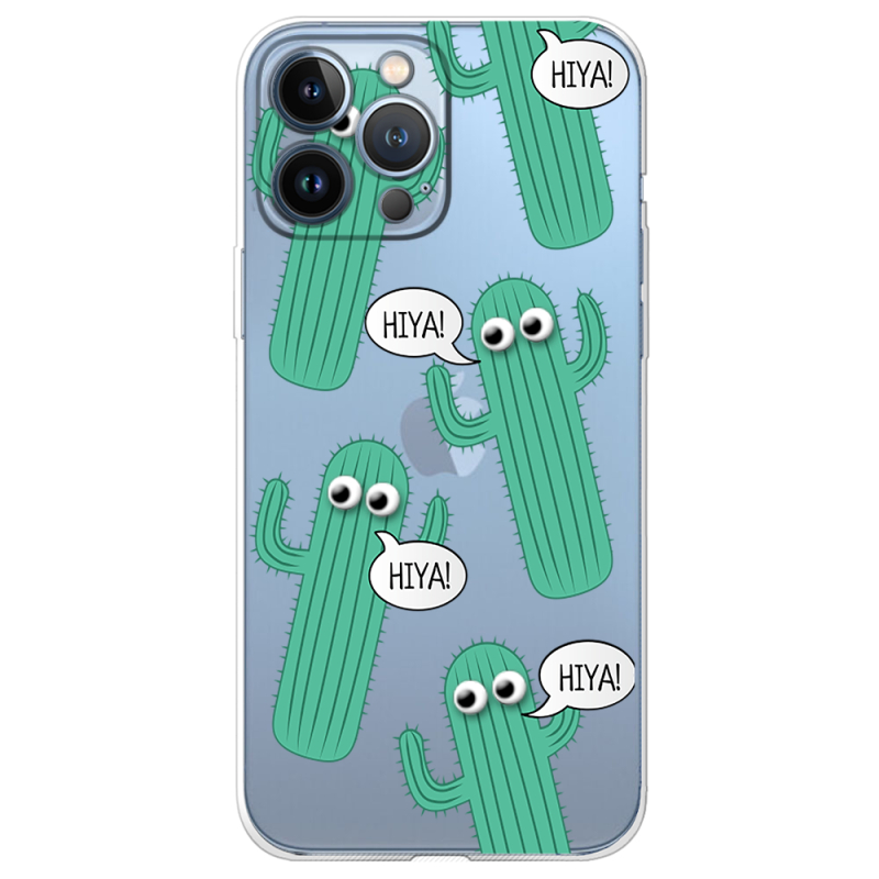 Прозрачный чехол BoxFace Apple iPhone 13 Pro Max с 3D-глазками HIYA