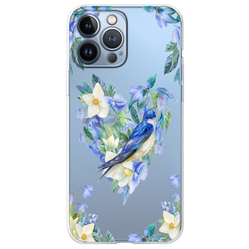 Прозрачный чехол BoxFace Apple iPhone 13 Pro Max Spring Bird