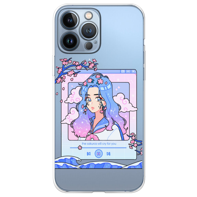 Прозрачный чехол BoxFace Apple iPhone 13 Pro Max The Sakuras Will Cry For You