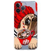 Прозрачный чехол BoxFace Apple iPhone 13 Pro Max Winter Puggy