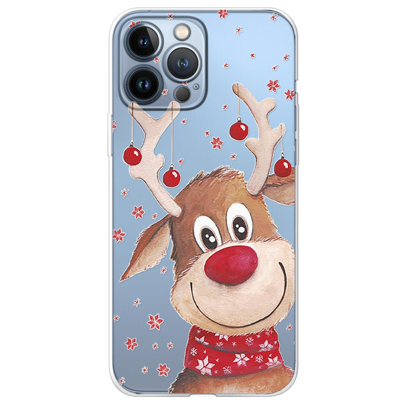 Прозрачный чехол BoxFace Apple iPhone 13 Pro Max Winter Deer