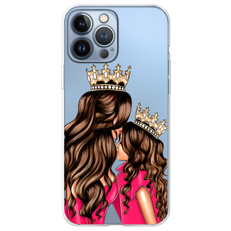 Прозрачный чехол BoxFace Apple iPhone 13 Pro Max Queen and Princess