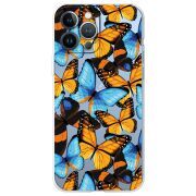 Прозрачный чехол BoxFace Apple iPhone 13 Pro Max Butterfly Morpho