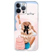 Прозрачный чехол BoxFace Apple iPhone 13 Pro Max Travel Girl