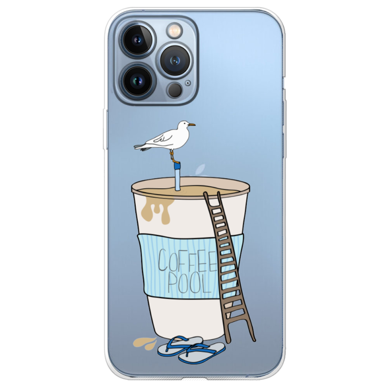 Прозрачный чехол BoxFace Apple iPhone 13 Pro Max Segull in Cofee Pool