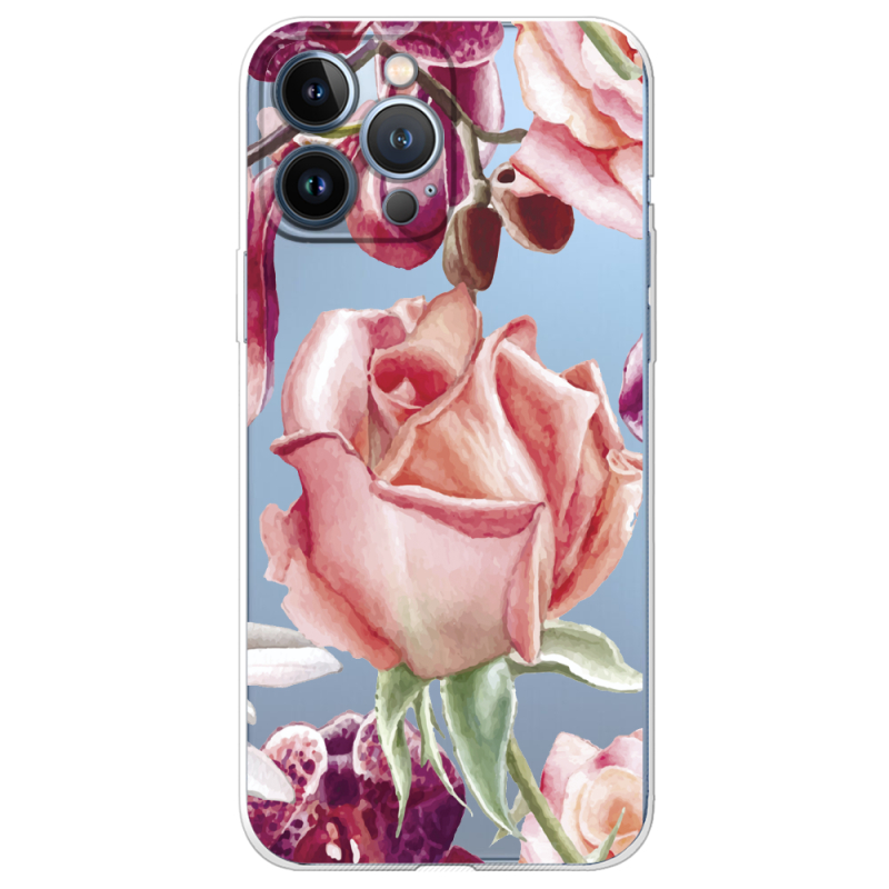 Прозрачный чехол BoxFace Apple iPhone 13 Pro Max Rose