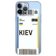 Прозрачный чехол BoxFace Apple iPhone 13 Pro Ticket Kiev