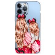 Прозрачный чехол BoxFace Apple iPhone 13 Pro Mouse Girls