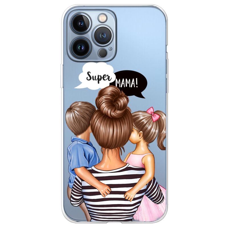 Прозрачный чехол BoxFace Apple iPhone 13 Pro Super Mama