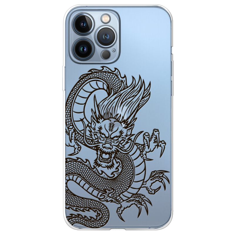 Прозрачный чехол BoxFace Apple iPhone 13 Pro Chinese Dragon