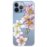 Прозрачный чехол BoxFace Apple iPhone 13 Pro Cherry Blossom