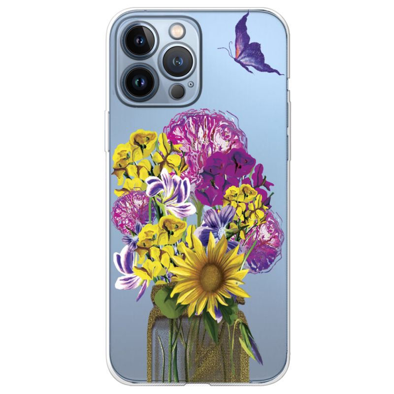 Прозрачный чехол BoxFace Apple iPhone 13 Pro My Bouquet