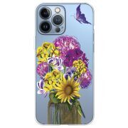 Прозрачный чехол BoxFace Apple iPhone 13 Pro My Bouquet