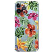 Прозрачный чехол BoxFace Apple iPhone 13 Pro Tropical Flowers