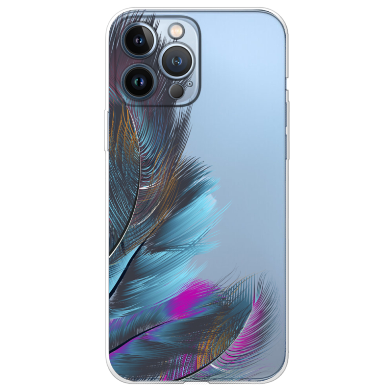 Прозрачный чехол BoxFace Apple iPhone 13 Pro Feathers