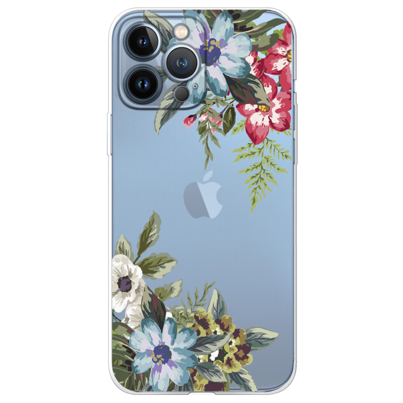 Прозрачный чехол BoxFace Apple iPhone 13 Pro Floral