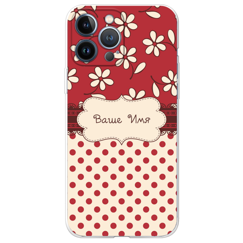Чехол BoxFace Apple iPhone 13 Pro Именной Polka Dots