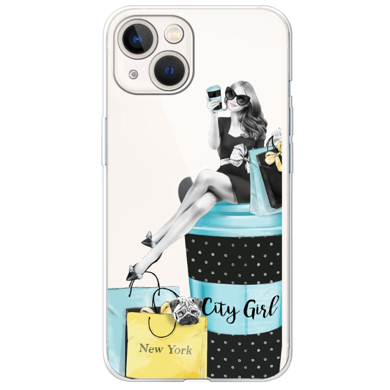 Прозрачный чехол BoxFace Apple iPhone 13 City Girl