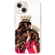 Прозрачный чехол BoxFace Apple iPhone 13 Queen and Princess