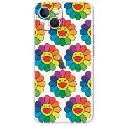 Прозрачный чехол BoxFace Apple iPhone 13 Hippie Flowers