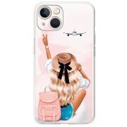 Прозрачный чехол BoxFace Apple iPhone 13 Travel Girl