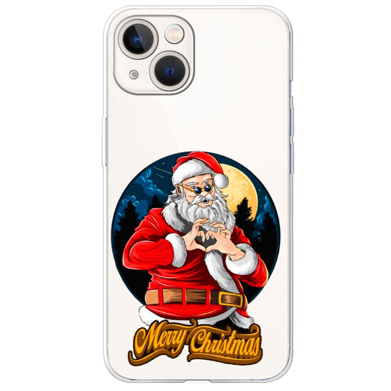 Прозрачный чехол BoxFace Apple iPhone 13 Cool Santa