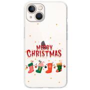 Прозрачный чехол BoxFace Apple iPhone 13 Merry Christmas