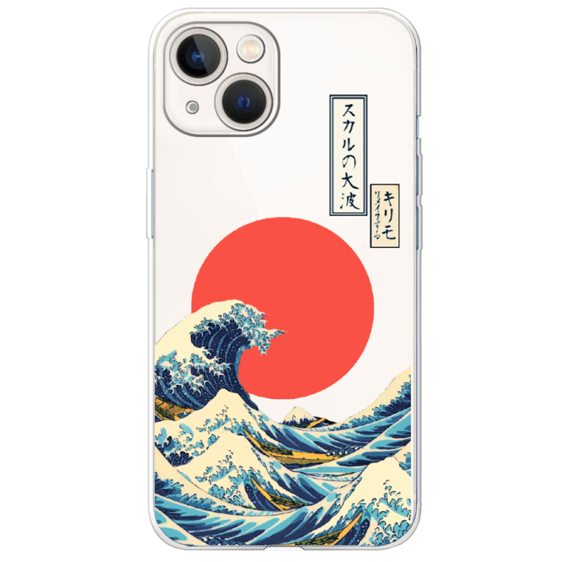 Прозрачный чехол BoxFace Apple iPhone 13 Большая волна в Канагаве