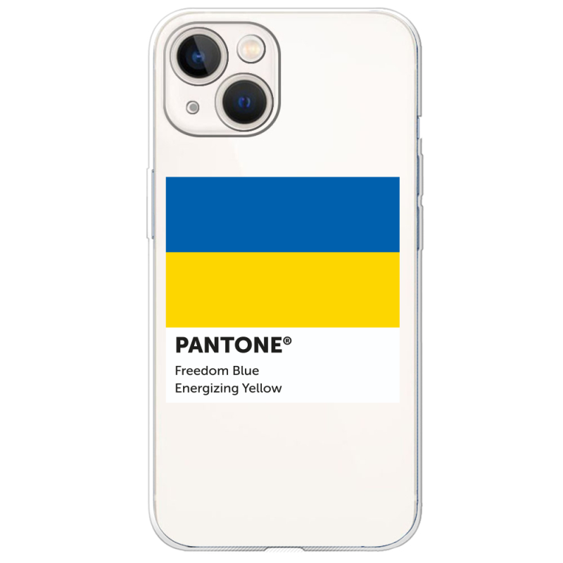 Прозрачный чехол BoxFace Apple iPhone 13 Pantone вільний синій