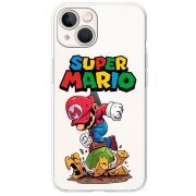 Прозрачный чехол BoxFace Apple iPhone 13 Super Mario
