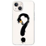 Прозрачный чехол BoxFace Apple iPhone 13 Swan question