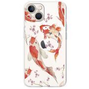 Прозрачный чехол BoxFace Apple iPhone 13 Japanese Koi Fish