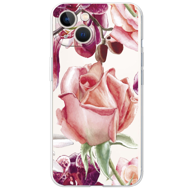 Прозрачный чехол BoxFace Apple iPhone 13 Rose