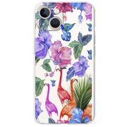 Прозрачный чехол BoxFace Apple iPhone 13 Flamingo