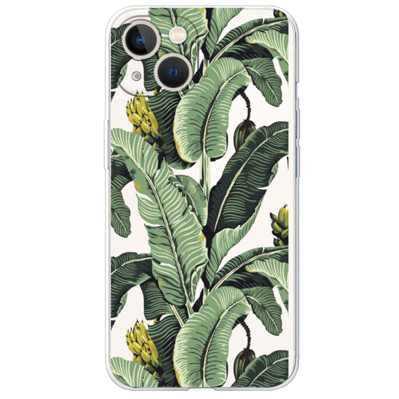 Прозрачный чехол BoxFace Apple iPhone 13 Banana Leaves