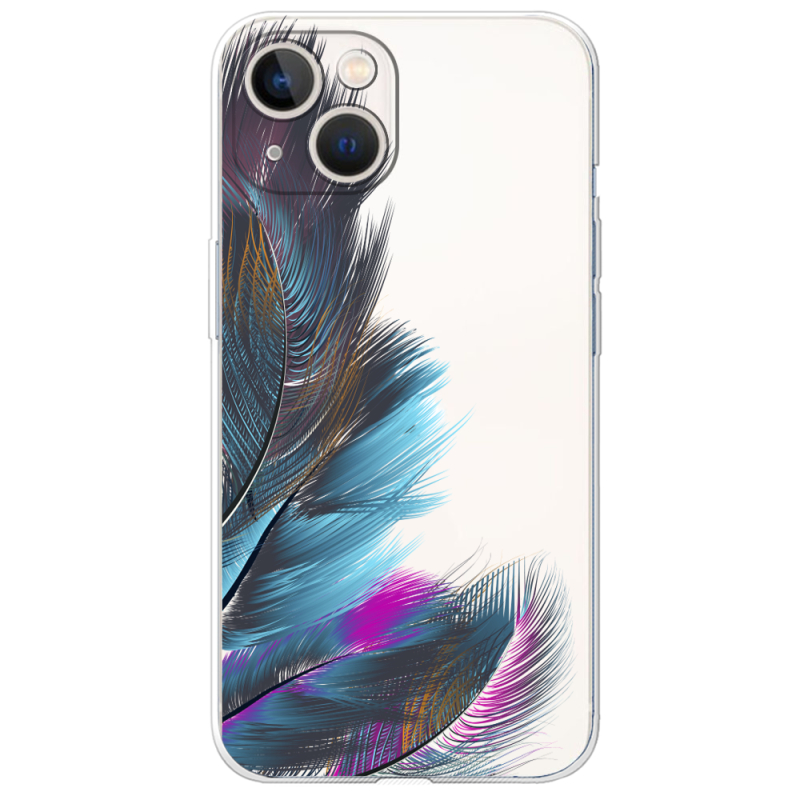 Прозрачный чехол BoxFace Apple iPhone 13 Feathers