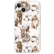 Прозрачный чехол BoxFace Apple iPhone 13 Cotton and Rabbits