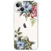 Прозрачный чехол BoxFace Apple iPhone 13 Floral