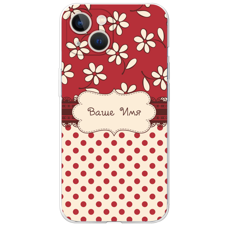 Чехол BoxFace Apple iPhone 13 Именной Polka Dots