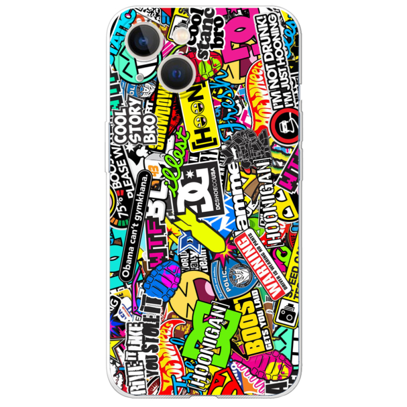 Чехол BoxFace Apple iPhone 13 Multicolored Inscriptions