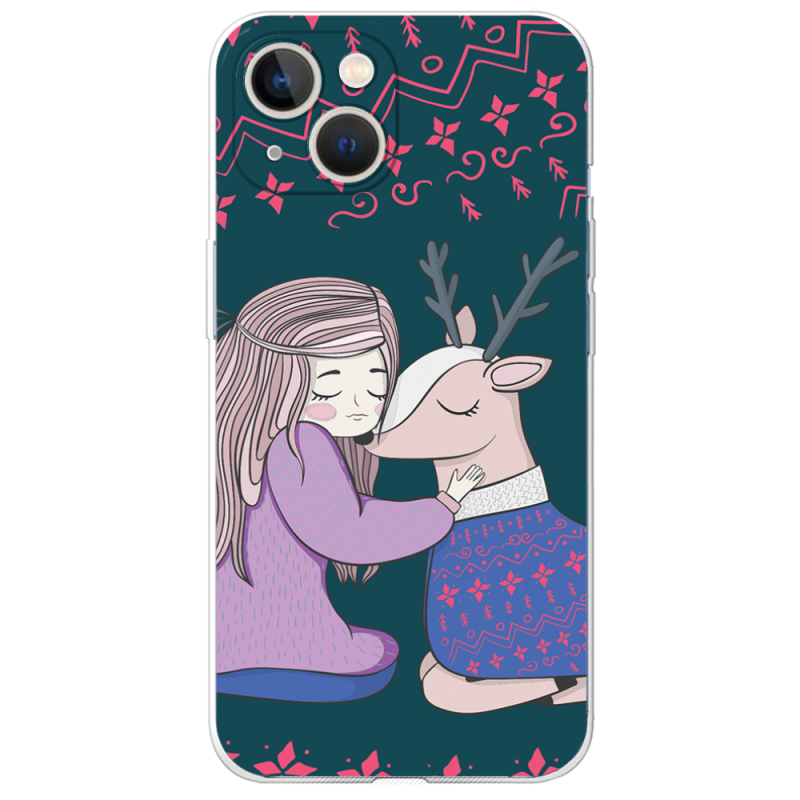 Чехол BoxFace Apple iPhone 13 Girl and deer