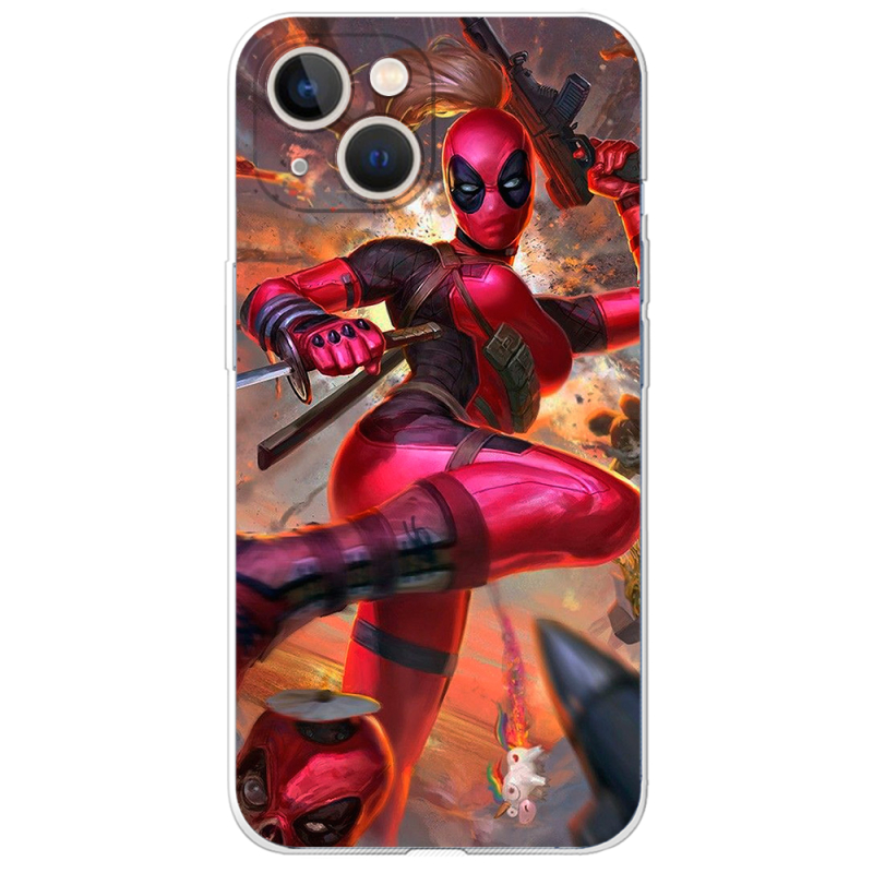 Чехол BoxFace Apple iPhone 13 Woman Deadpool