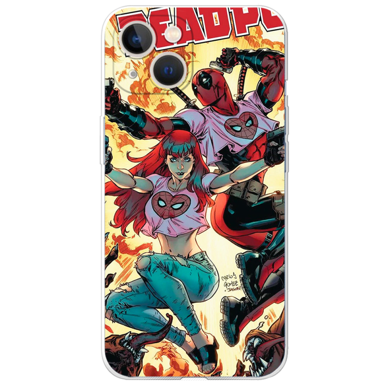 Чехол BoxFace Apple iPhone 13 Deadpool and Mary Jane