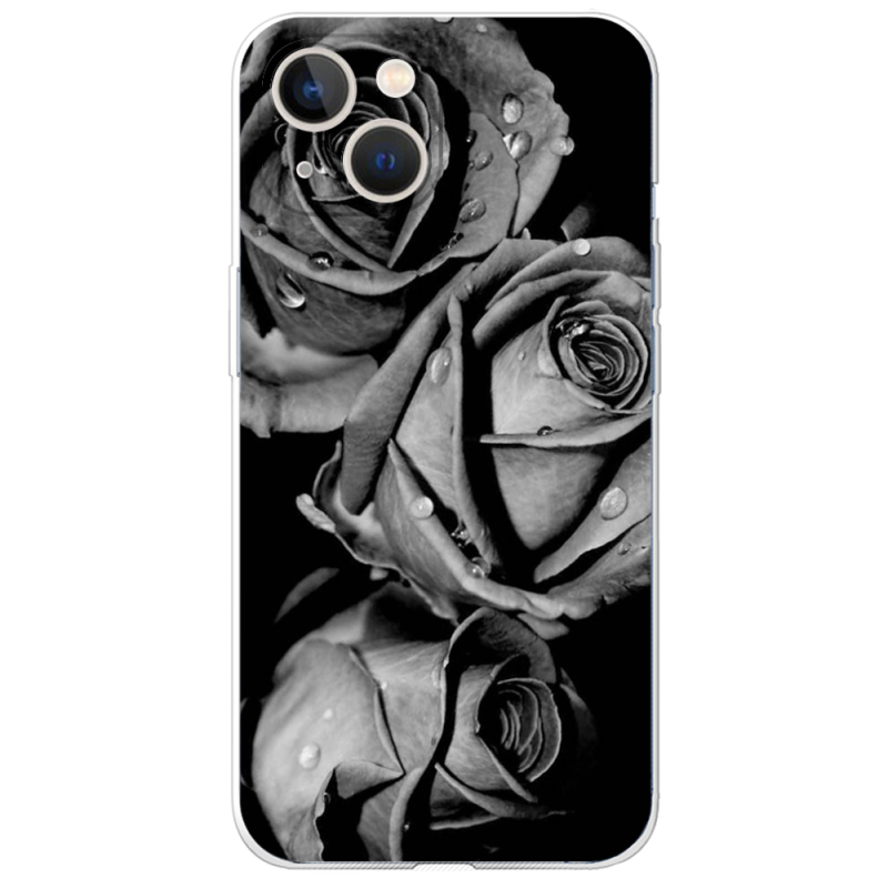 Чехол BoxFace Apple iPhone 13 Black and White Roses
